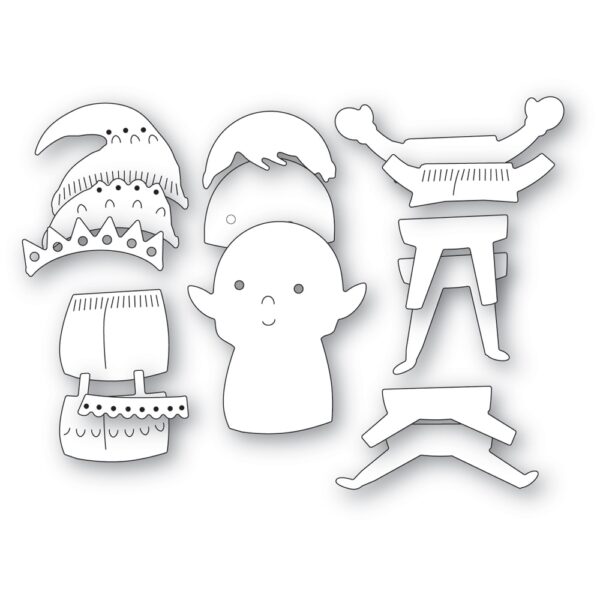 Poppystamps Craft Die – Nordic Joyful Elf 2667 - Image 2