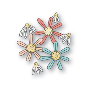 Poppystamps Craft Die – Daisy Trio 2670