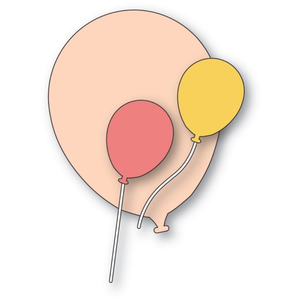 Poppystamps Craft Die – Brilliant Birthday Balloons 2672