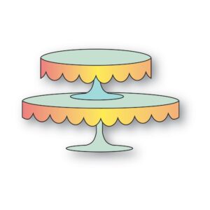 Poppystamps Craft Die – Scalloped Dessert Stands 2674