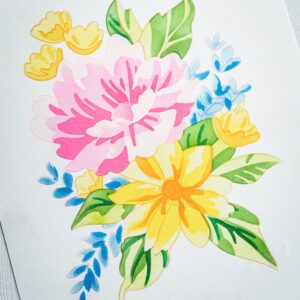 Memory Box Stencil Set -- Breezy Bouquet 88618