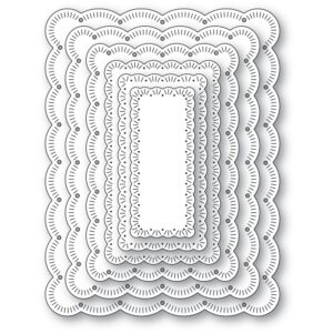 Memory Box Die – Fringed Scalloped Frame Set 94842
