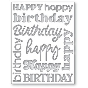 Memory Box Die – Happy Birthday Background Plate 94857
