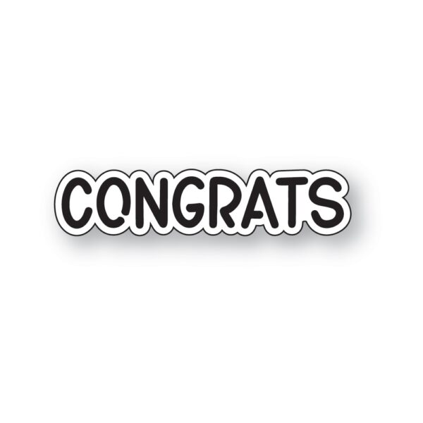 Memory Box Die – Congrats Marker Script 94869