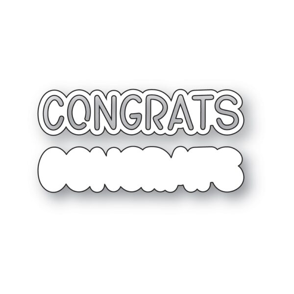 Memory Box Die – Congrats Marker Script 94869 - Image 2