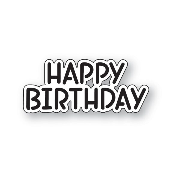 Memory Box Die – Happy Birthday Marker Script 94870
