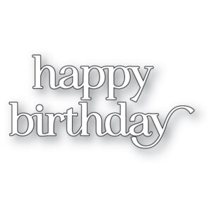 Memory Box Die – Happy Birthday Chic Script 94871