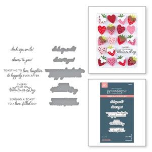 Valentine Happy Hour Sentiments BetterPress Plate & Die Set