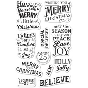 Memory Box Clear Stamp Set -- Be Merry