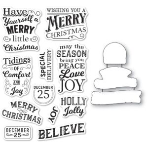 Memory Box Clear Stamp & Die Set -- Be Merry