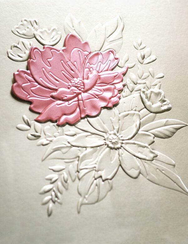 Memory Box 3D Embossing Folder and Die -- Breezy Bouquet EF1024