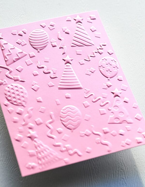 Memory Box 3D Embossing Folder & Dies -- Party Time EF1048