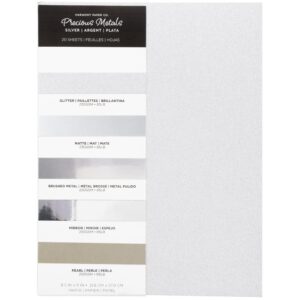 Harmony Precious Metals Cardstock -- Silver