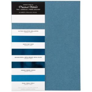 Harmony Precious Metals Cardstock -- Teal