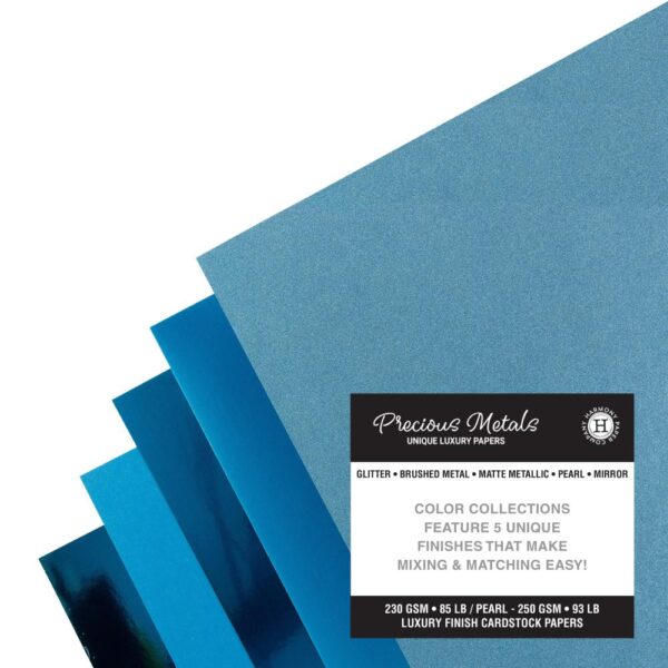 Harmony Precious Metals Cardstock -- Teal - Image 3