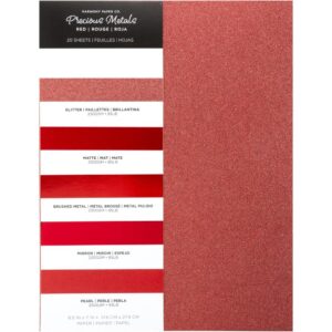 Harmony Precious Metals Cardstock -- Red