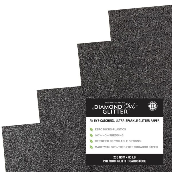Harmony Diamond Chic Glitter Cardstock -- Midnight Masquerade - Image 3