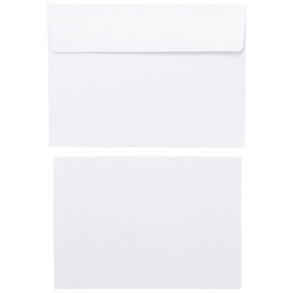 Harmony Paper Inkjet Printable Glitter A-7 Cards & Envelopes -- Crystal White - Image 2