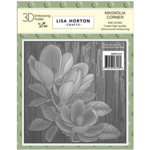 Lisa Horton Crafts Embossing Folder 6"X6" -- Magnolia Corner
