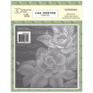 Lisa Horton Crafts Embossing Folder 6"X6" -- Gardenia