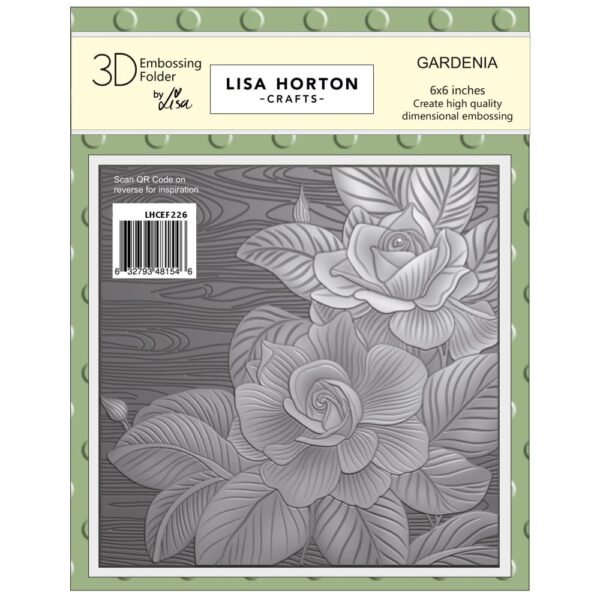 Lisa Horton Crafts Embossing Folder 6"X6" -- Gardenia
