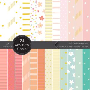 Memory Box Birthday Fun 6″ x 6″ Paper Pack PP2100