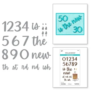 Classy Numbers Etched Dies