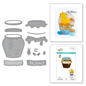 Pooh's Hunny Pot Etched Dies
