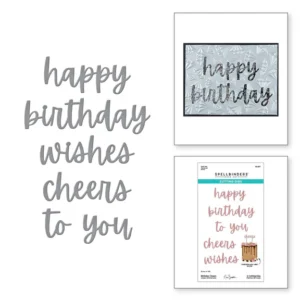 Birthday Cheers Etched Dies