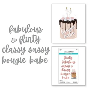Fabulous Birthday Etched Dies