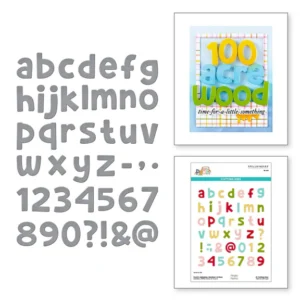 Pooh's Alphabet, Numbers & More Etched Dies