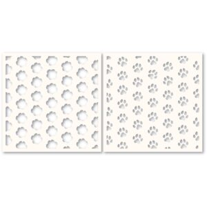 Poppystamps Stencil Set -- Pawprint T105