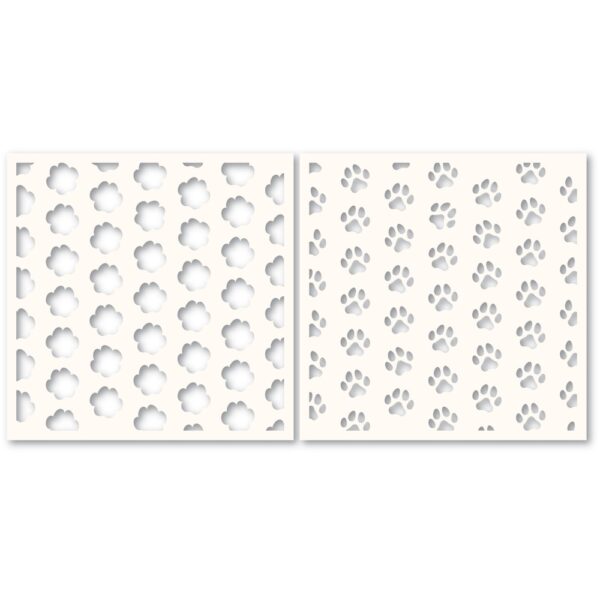 Poppystamps Stencil Set -- Pawprint T105