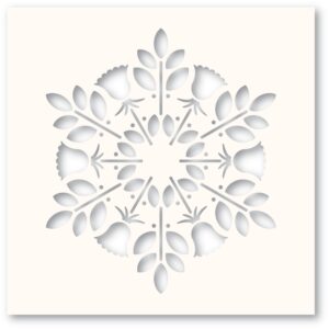 Poppystamps Stencil -- Nordic Bloom T107