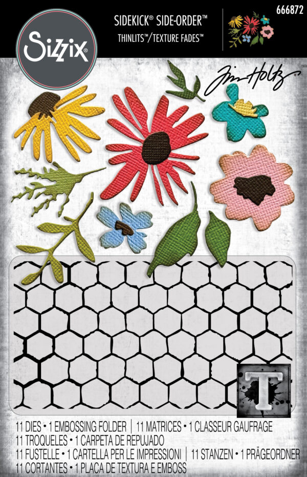 Tim Holtz® Alterations | Sizzix 2D Embossing Folder and Thinlits 11-Pack – Floristry