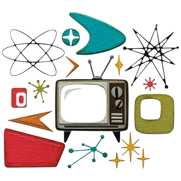 Tim Holtz® Alterations | Sizzix Thinlits™ Die Set 24-Pack – Atomic Retro - Image 2