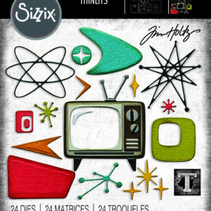 Tim Holtz® Alterations | Sizzix Thinlits™ Die Set 24-Pack – Atomic Retro
