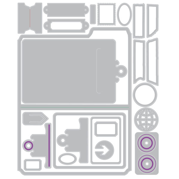 Tim Holtz® Alterations | Sizzix Thinlits™ Die Set 24-Pack – Noteworthy - Image 3