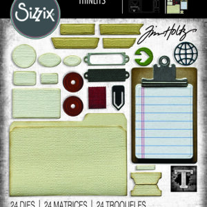Tim Holtz® Alterations | Sizzix Thinlits™ Die Set 24-Pack – Noteworthy