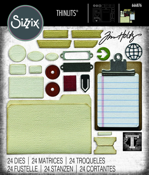 Tim Holtz® Alterations | Sizzix Thinlits™ Die Set 24-Pack – Noteworthy