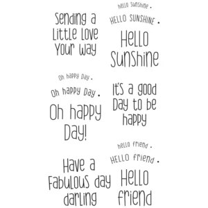 Sizzix Clear Stamps Set 12PK - Sending a Little Love Set