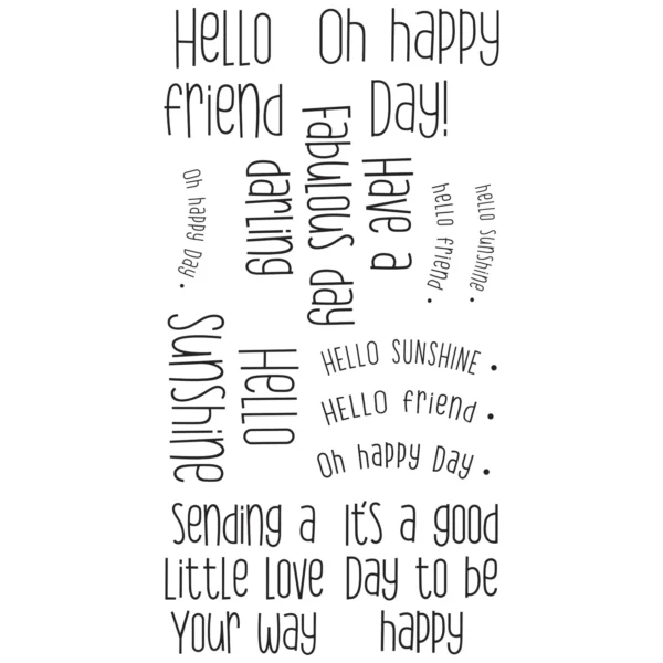 Sizzix Clear Stamps Set 12PK - Sending a Little Love Set - Image 2