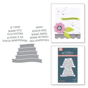 French Sentiments BetterPress Plate & Die Set