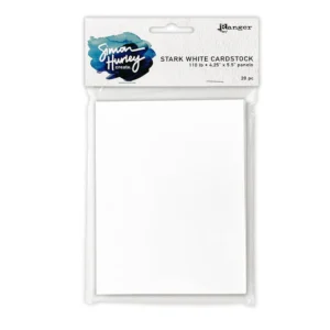 Simon Hurley create. Stark White Cardstock Panels 20pk