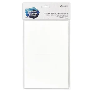 Simon Hurley create. Stark White Cardstock Side Folding Bases 10pk