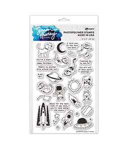 Simon Hurley create. Photopolymer Stamps - Space Friends