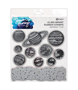 Simon Hurley create. Cling Stamp Planetary