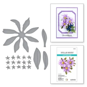 Lavender Mountain Daisy Etched Dies