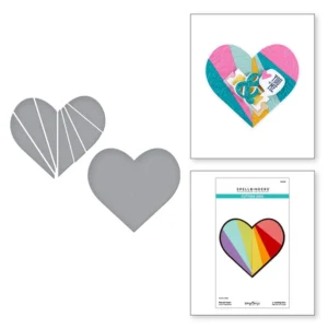 Pieced Heart Etched Dies
