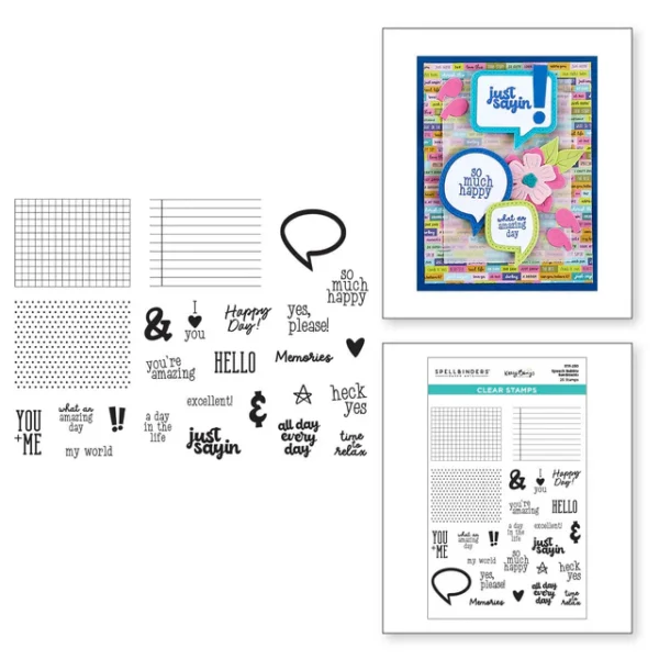 Speech Bubbles Sentiments Clear Stamp Set